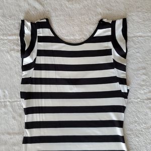 *NWT* Bar III, black & white striped dress
